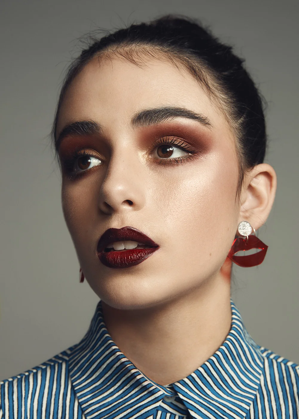 Magazine editorial beauty makeup by Bonnie Gillies